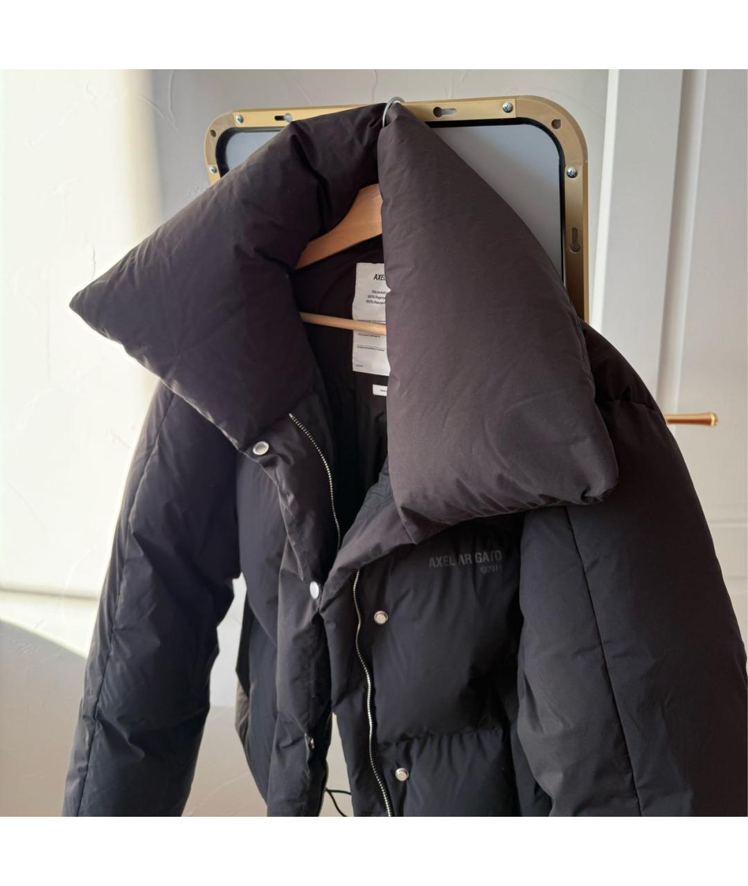 AXEL ARIGATO Черный полиэстеровый пуховик, фото 5