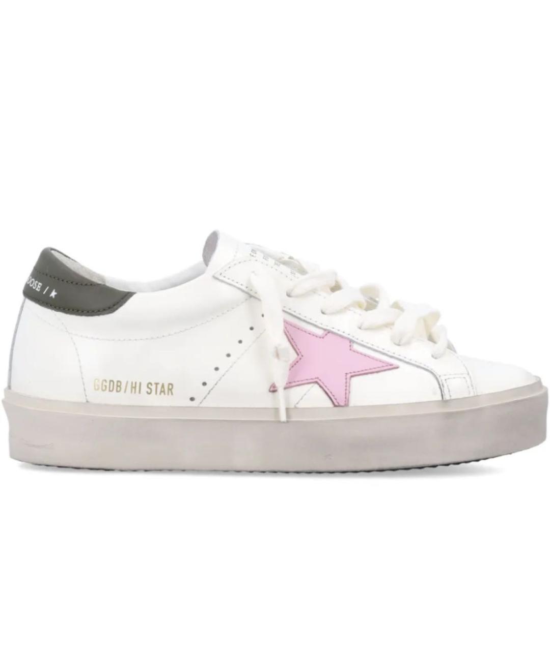 GOLDEN GOOSE DELUXE BRAND Белые кожаные кеды, фото 1