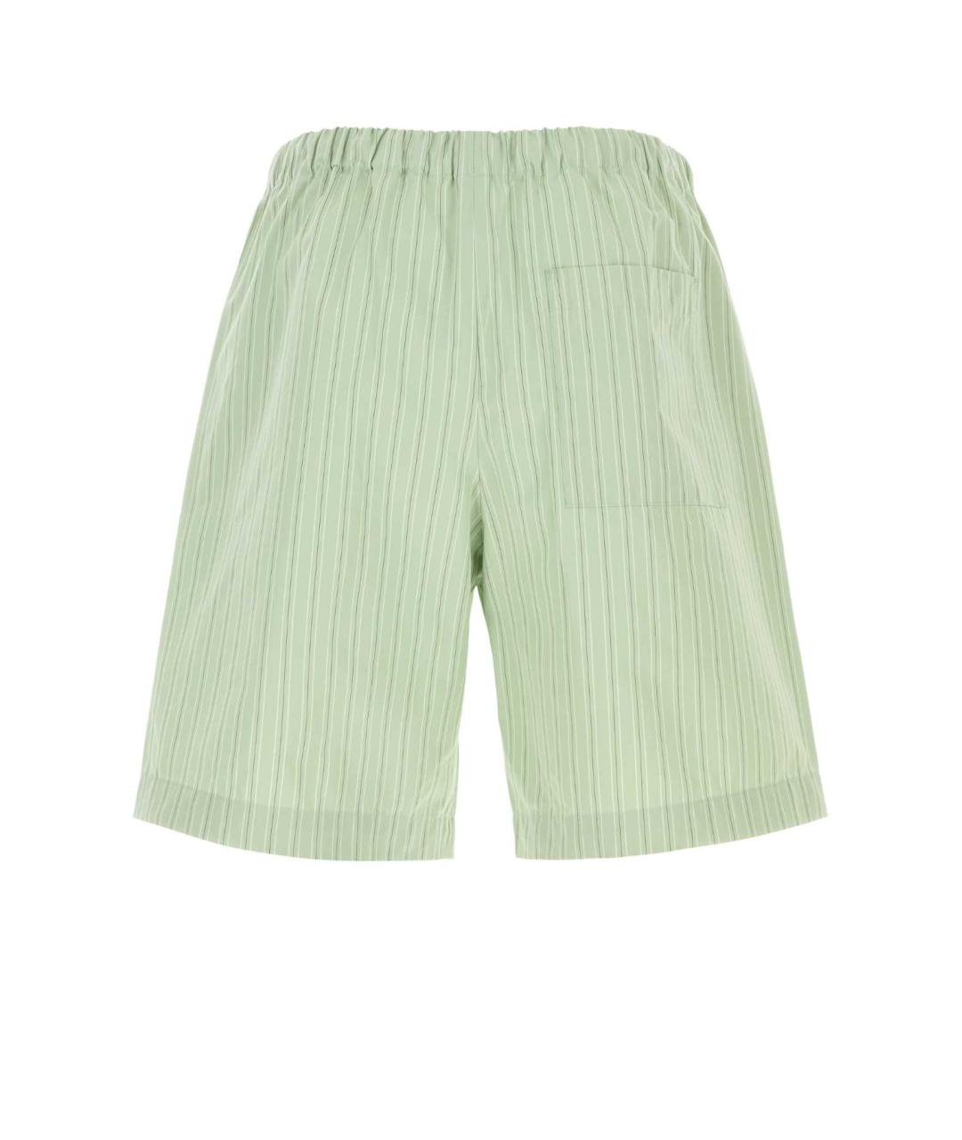 DRIES VAN NOTEN Зеленые хлопковые шорты, фото 2