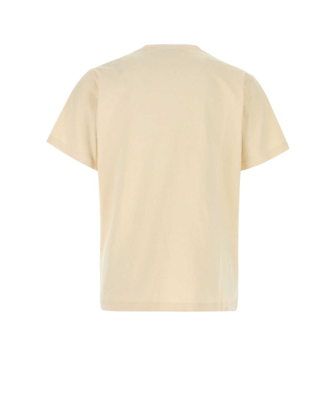 J.W.ANDERSON Бежевая хлопковая футболка, фото 2