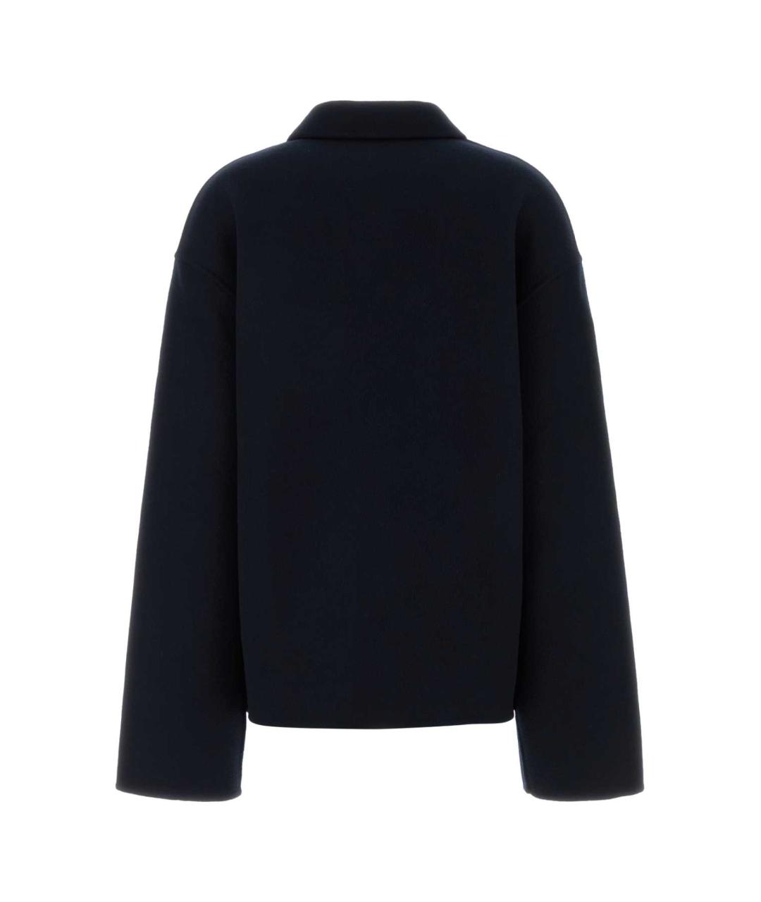 EXTREME CASHMERE Темно-синее шерстяное пальто, фото 2