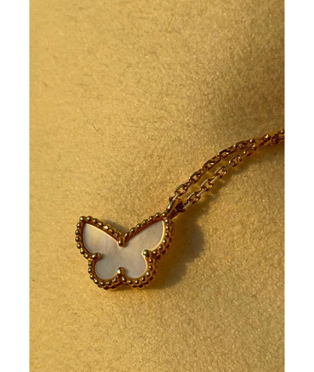 VAN CLEEF & ARPELS Белая подвеска из желтого золота, фото 5