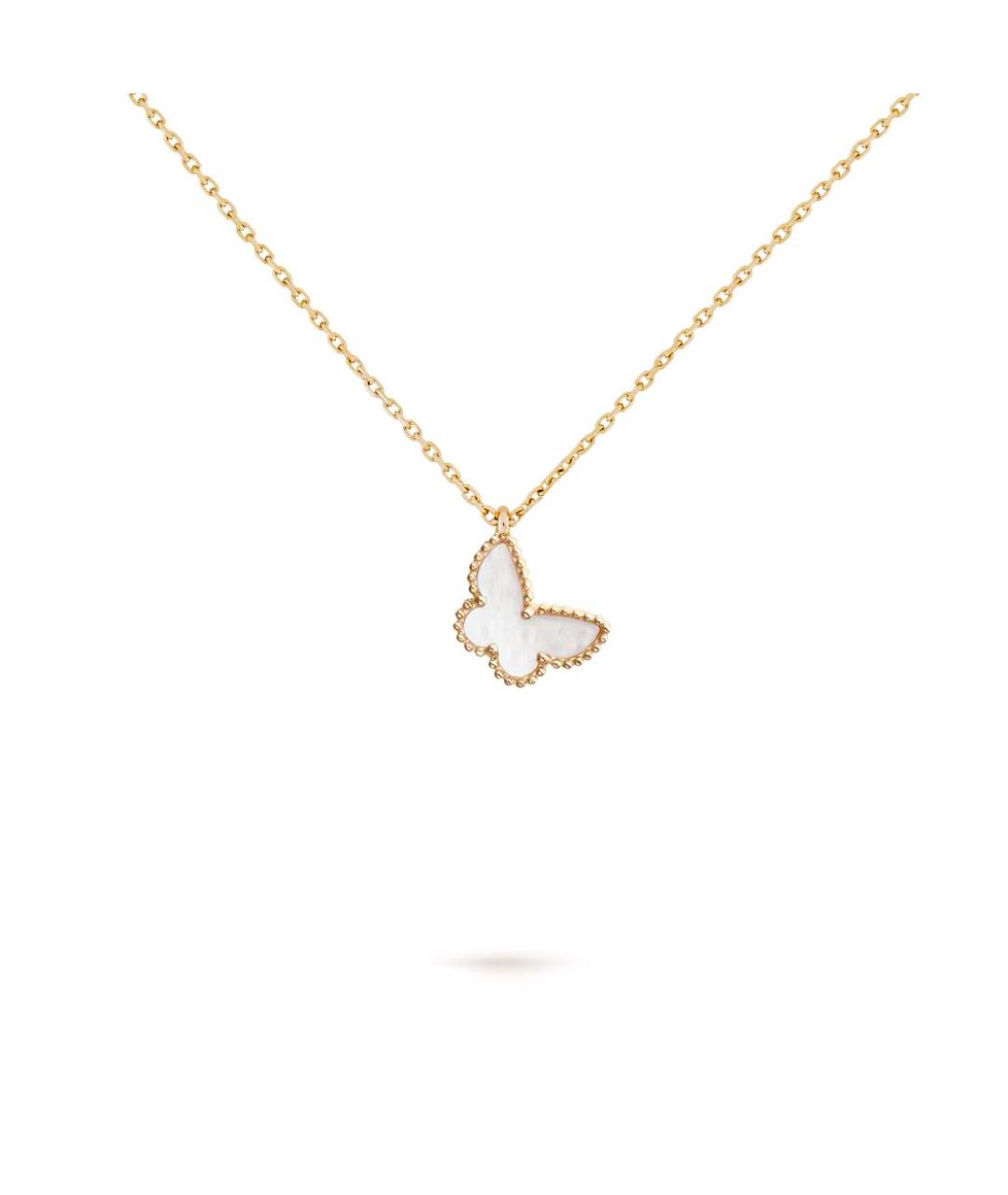 VAN CLEEF & ARPELS Белая подвеска из желтого золота, фото 1