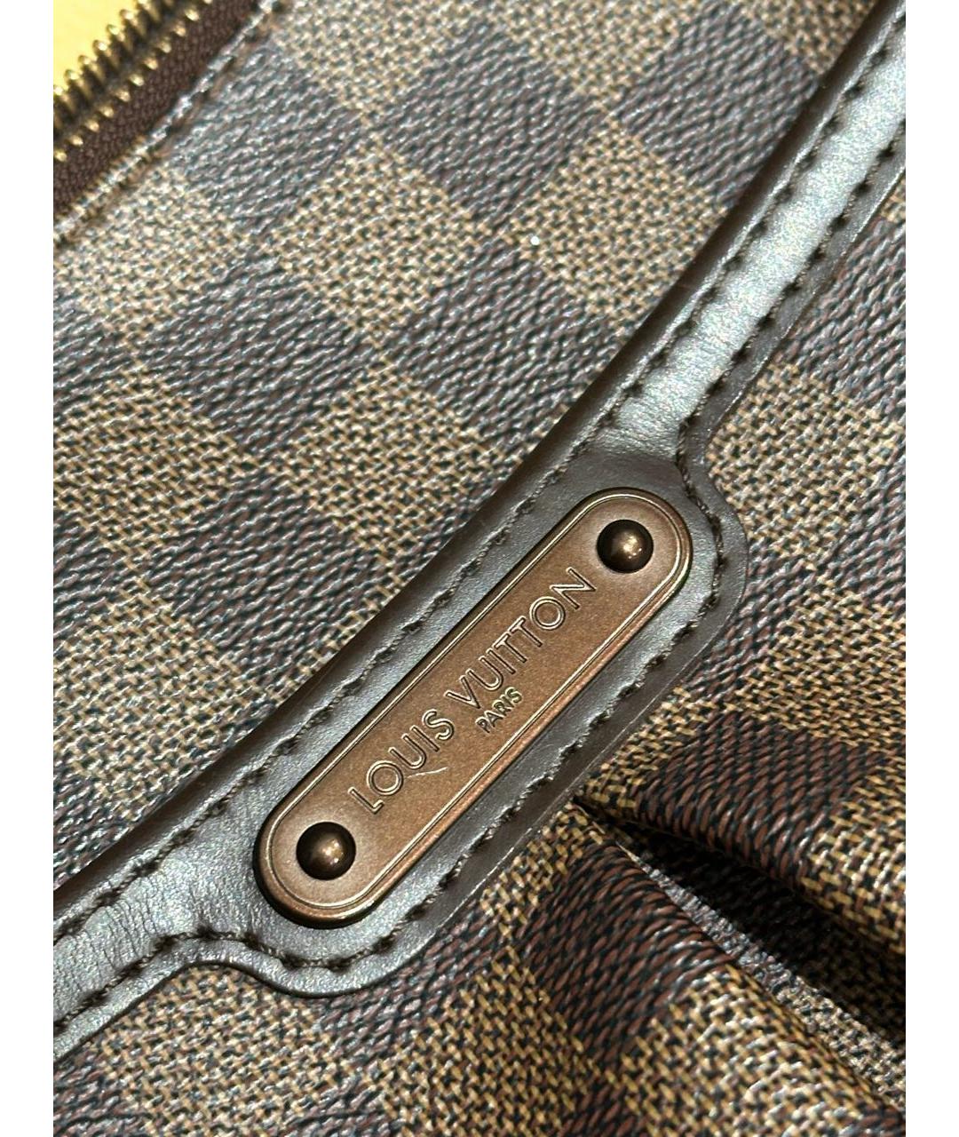 LOUIS VUITTON Коричневая сумка через плечо из искусственной кожи, фото 5