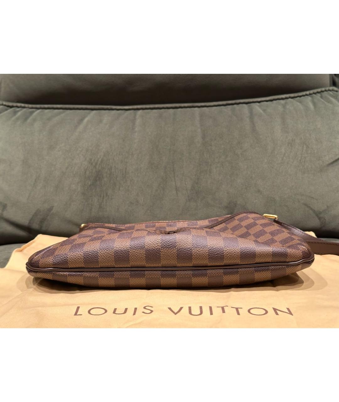 LOUIS VUITTON Коричневая сумка через плечо из искусственной кожи, фото 8