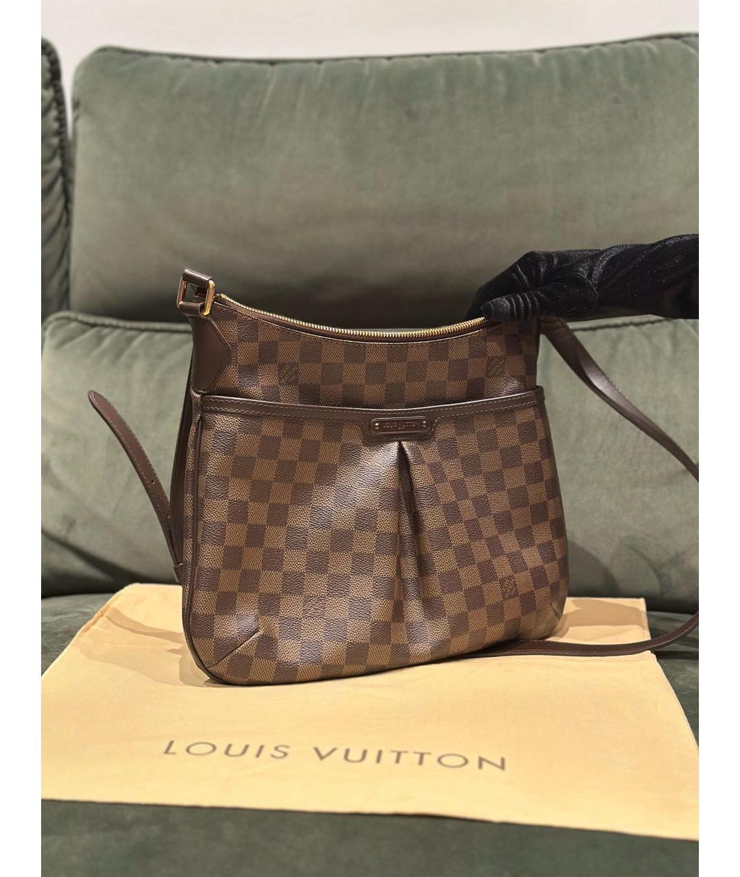 LOUIS VUITTON Коричневая сумка через плечо из искусственной кожи, фото 2