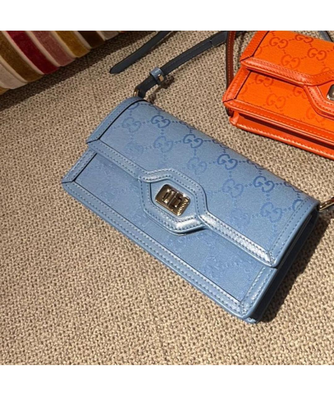 GUCCI Голубая сумка через плечо, фото 2