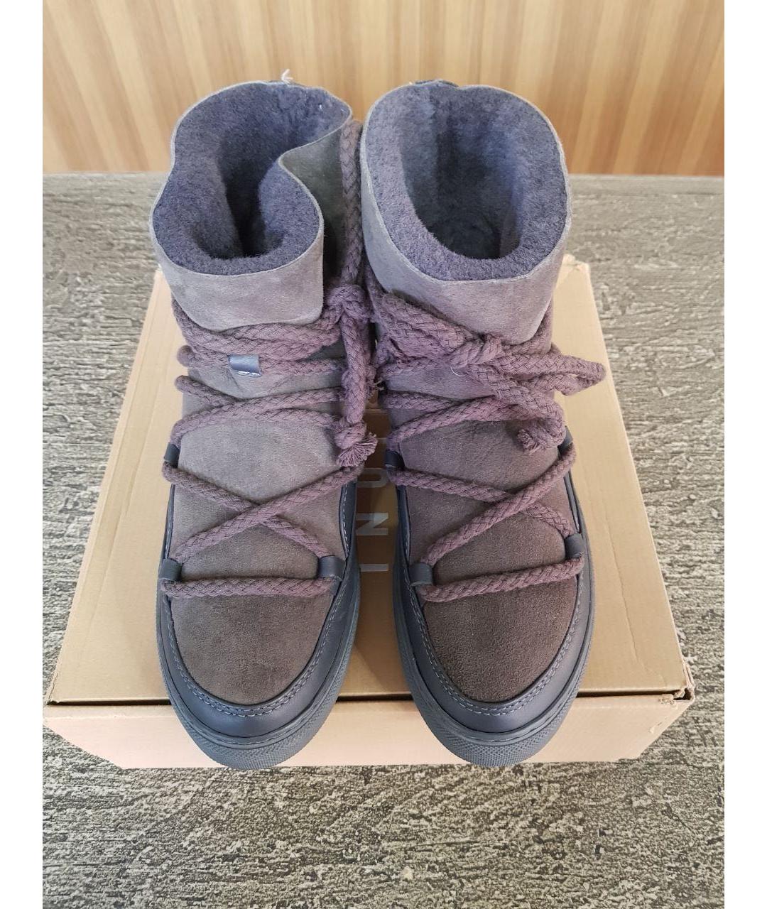 INUIKII Коричневые замшевые полусапоги, фото 4