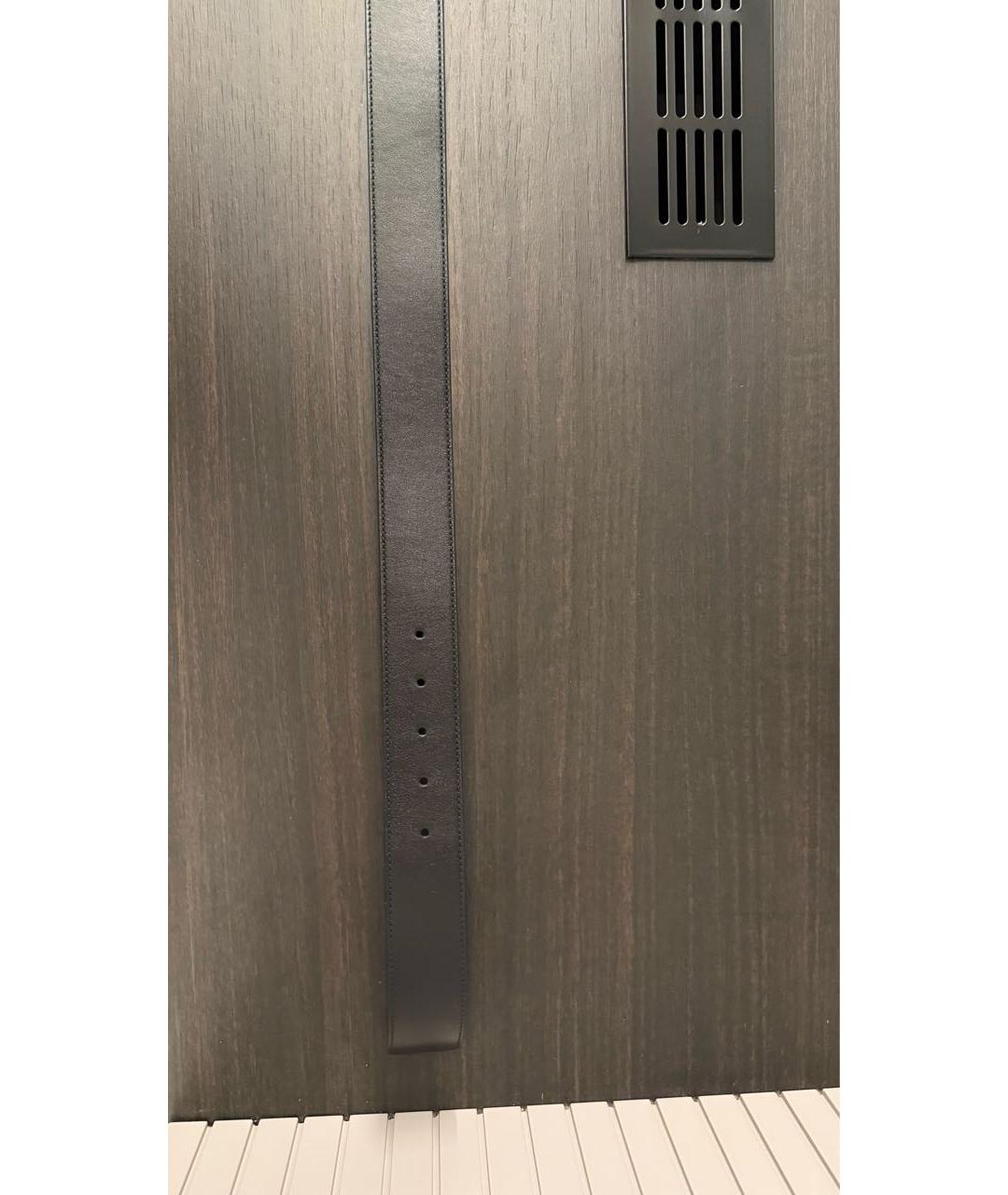 GUCCI Черный кожаный ремень, фото 5