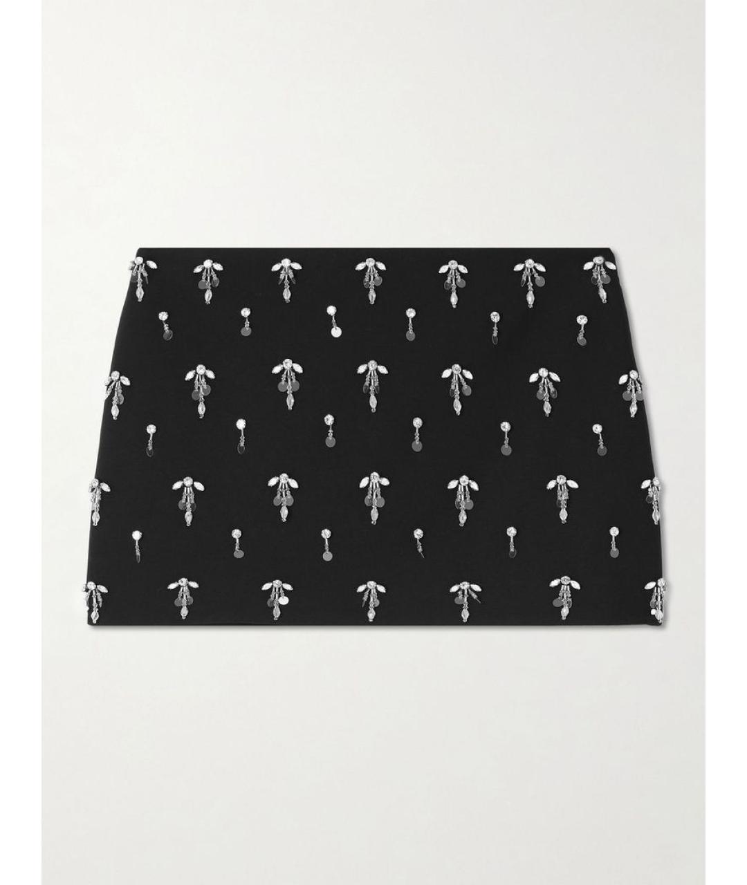 GUCCI Черная шерстяная юбка мини, фото 4