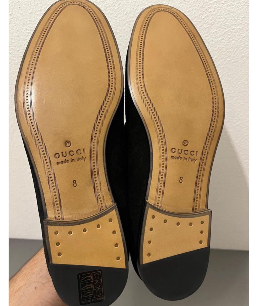 GUCCI Черные лоферы, фото 5