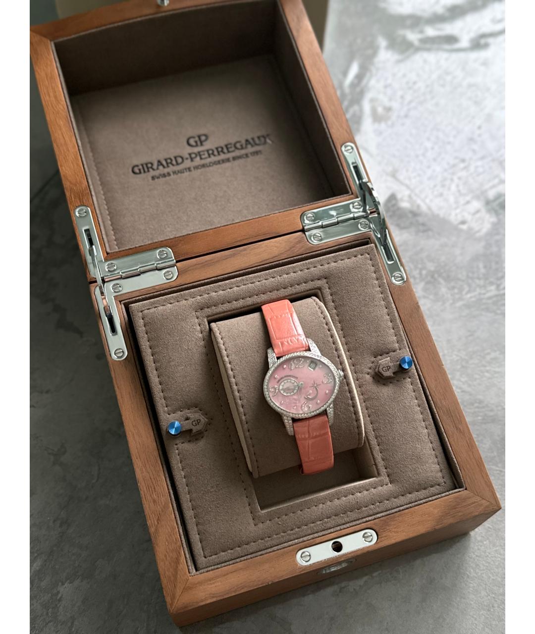 GIRARD PERREGAUX Коралловые часы из белого золота, фото 4