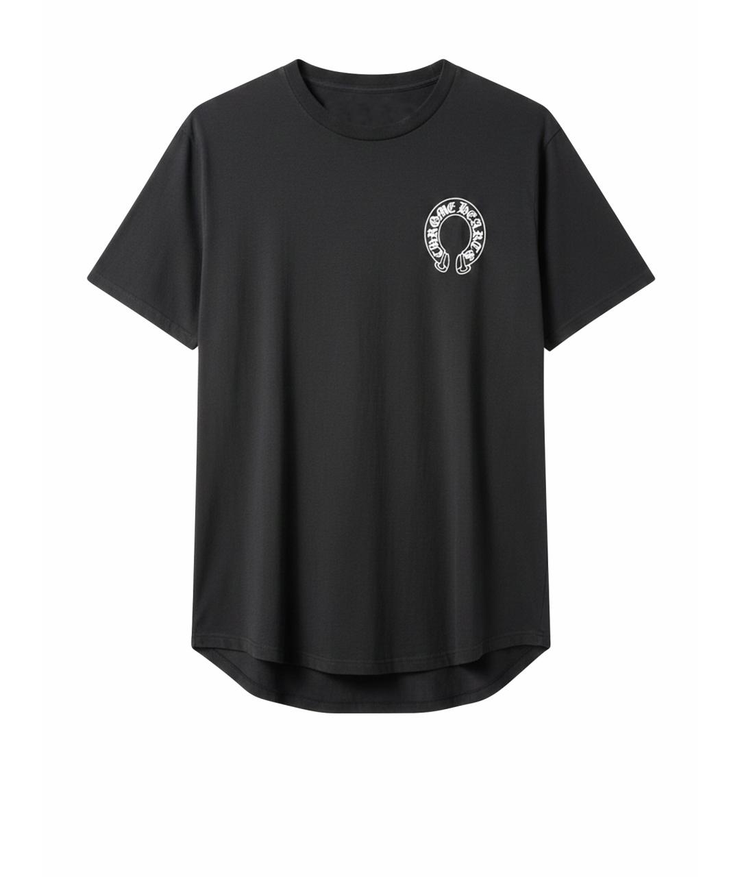 CHROME HEARTS Антрацитовая хлопковая футболка, фото 1