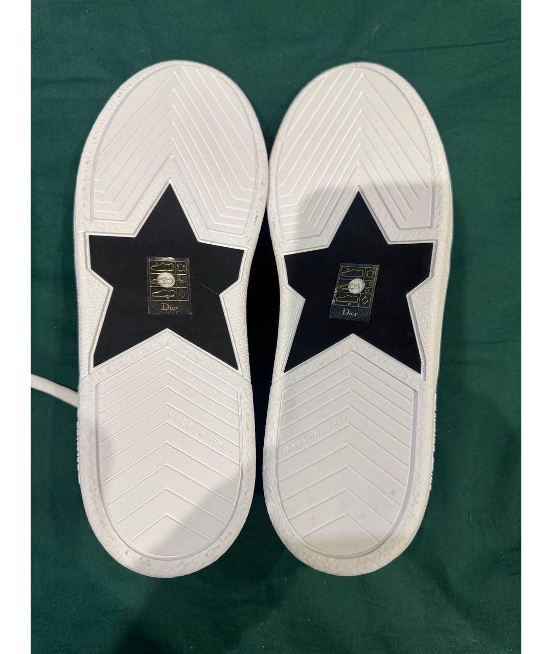 CHRISTIAN DIOR Белые кожаные низкие кроссовки / кеды, фото 4