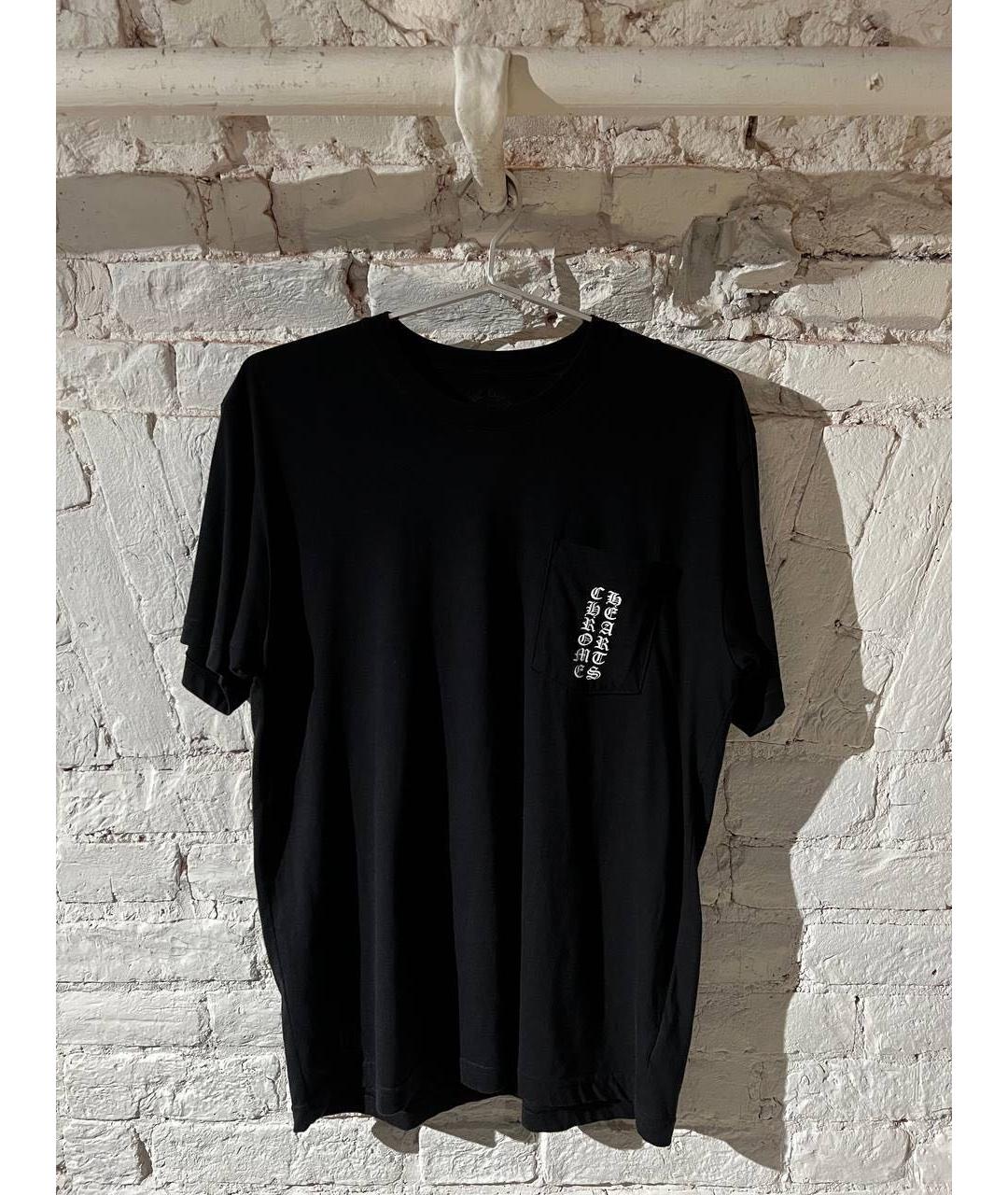 CHROME HEARTS Черная хлопковая футболка, фото 3