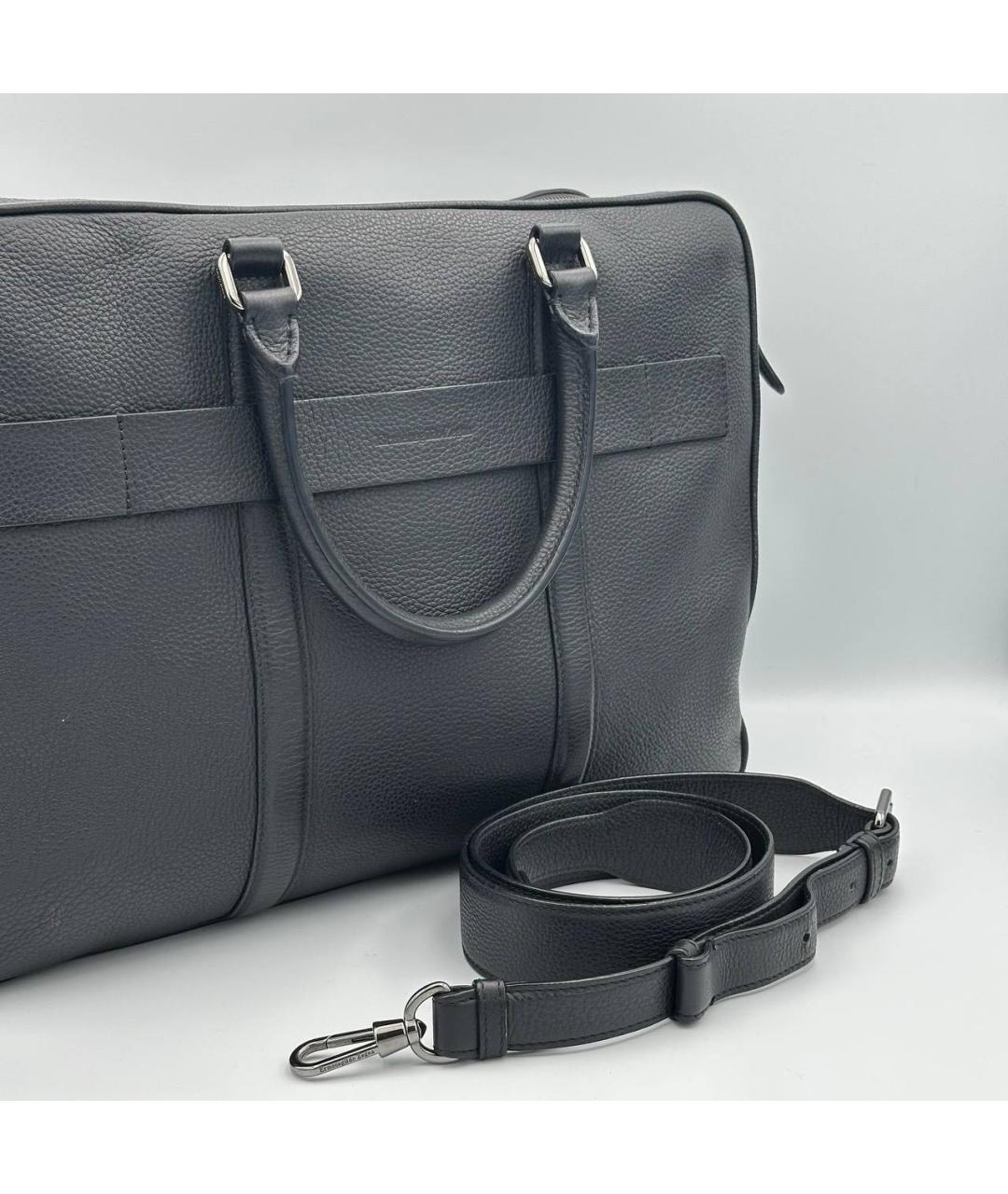 ERMENEGILDO ZEGNA XXX Черный портфель, фото 3