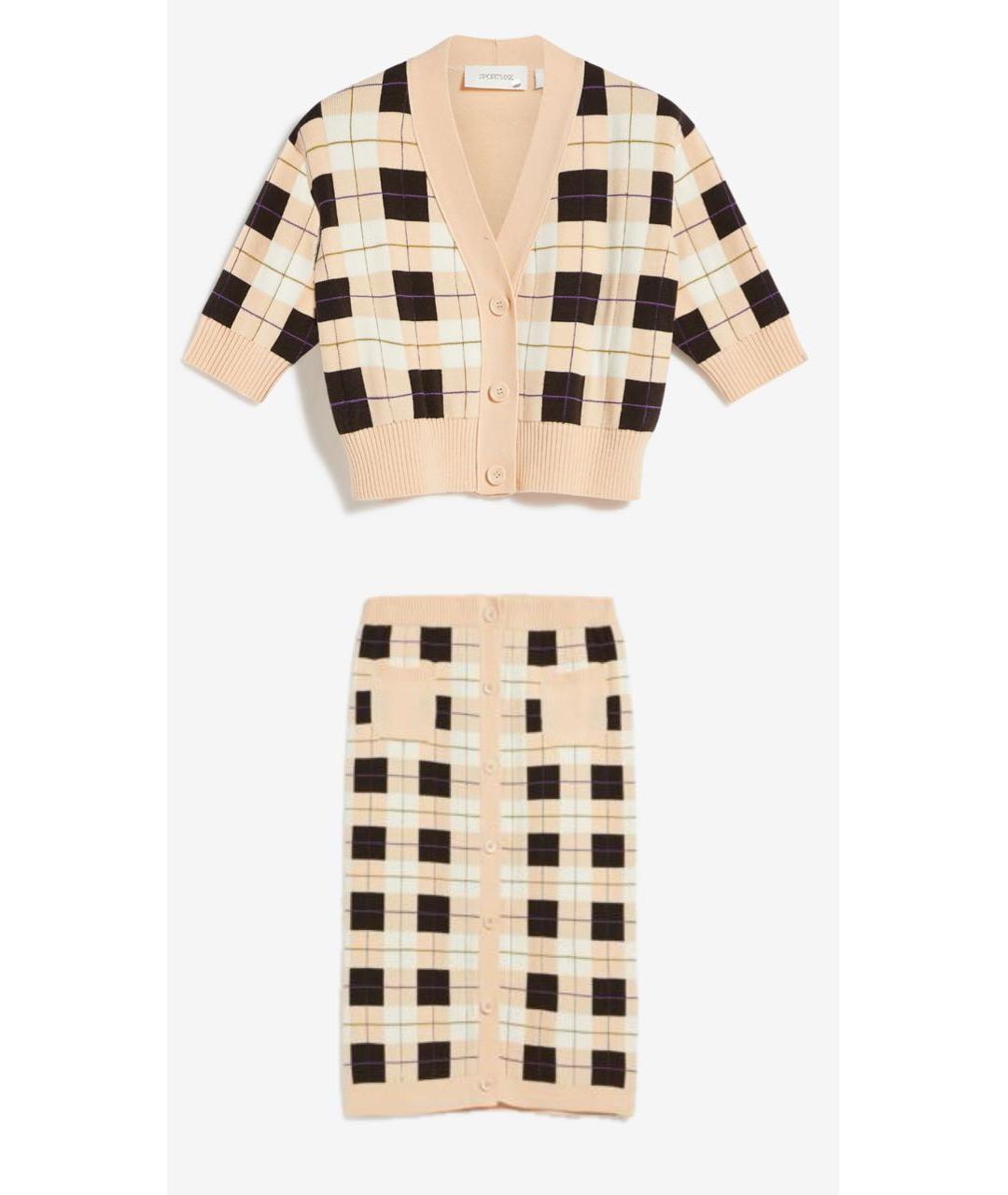 SPORTMAX Коралловый костюм с юбками, фото 8