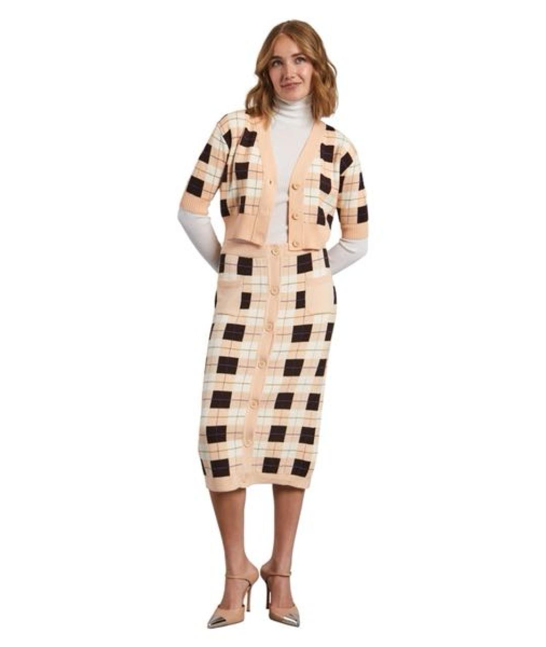 SPORTMAX Коралловый костюм с юбками, фото 2