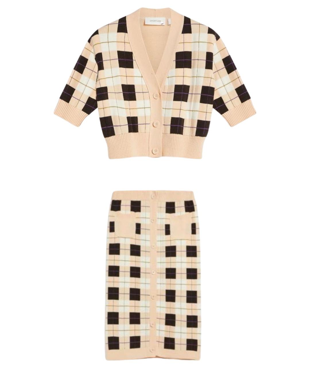 SPORTMAX Коралловый костюм с юбками, фото 1