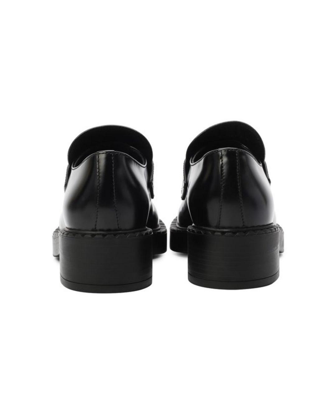PRADA Черные кожаные лоферы, фото 3