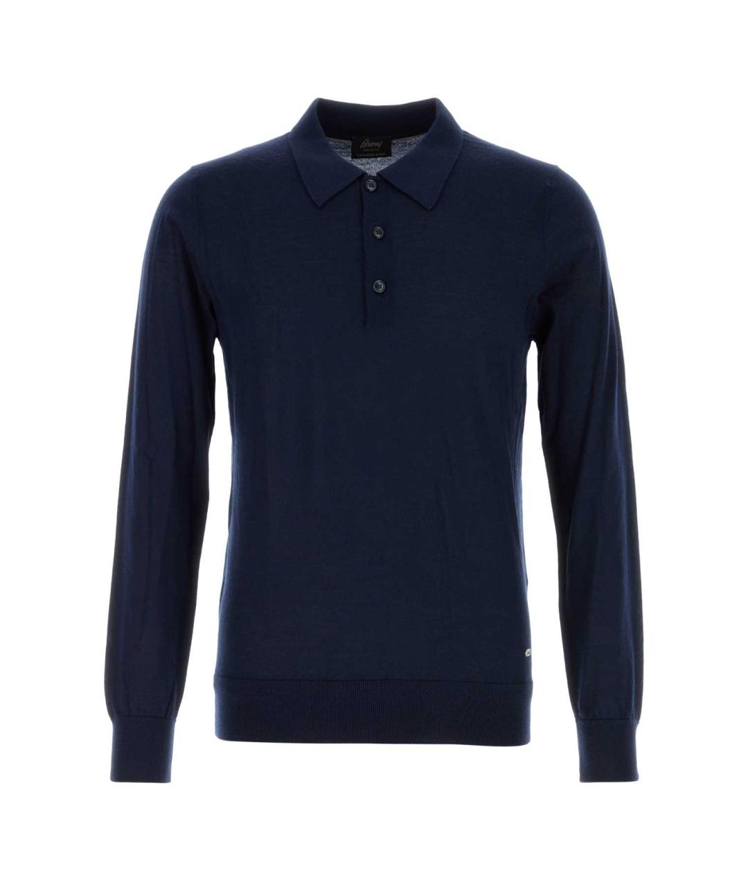 BRIONI Темно-синий кашемировый джемпер / свитер, фото 1