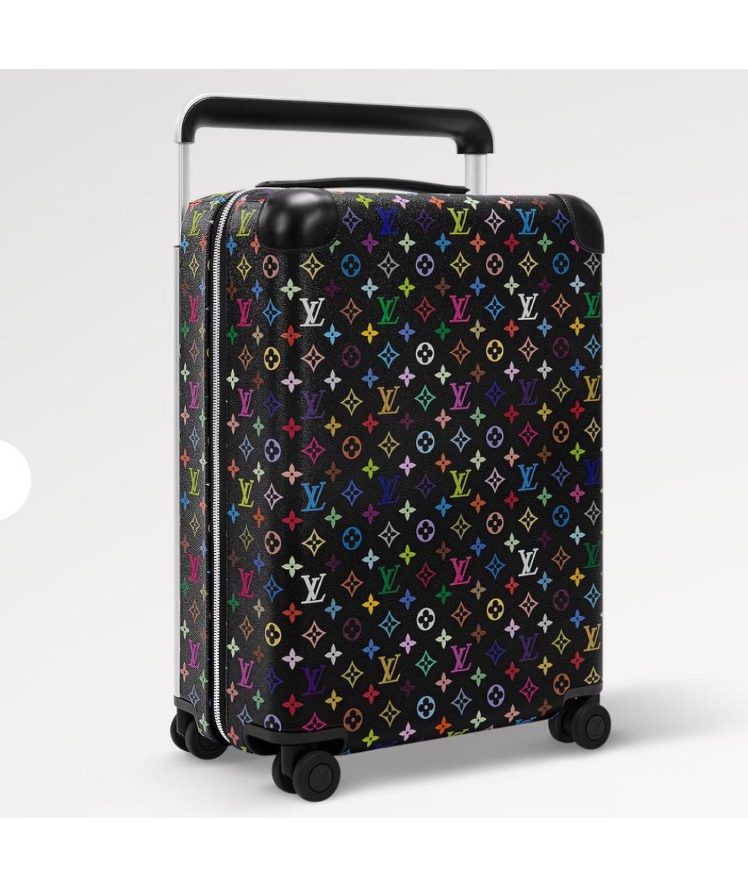 LOUIS VUITTON Черный кожаный чемодан, фото 2