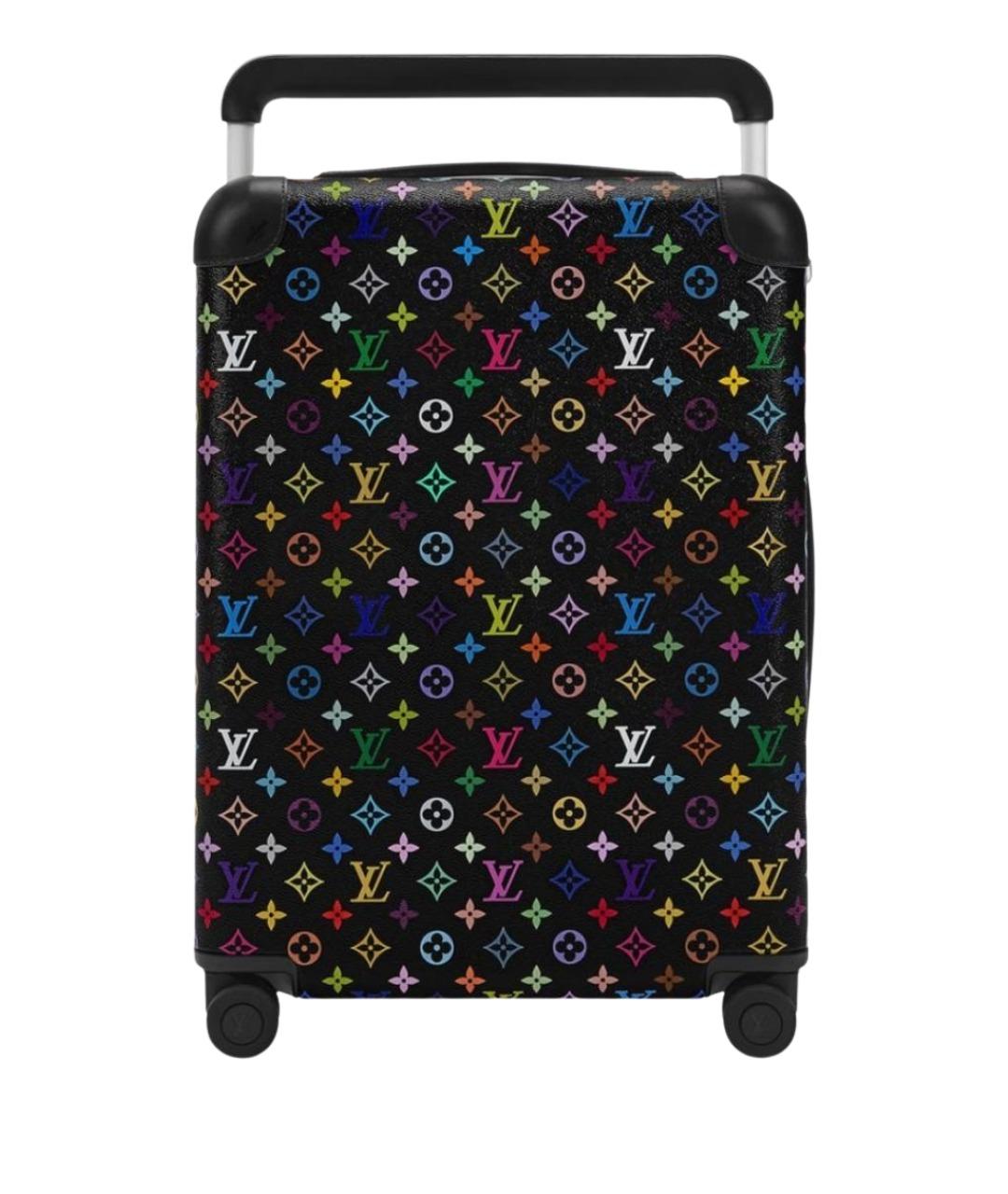 LOUIS VUITTON Черный кожаный чемодан, фото 1