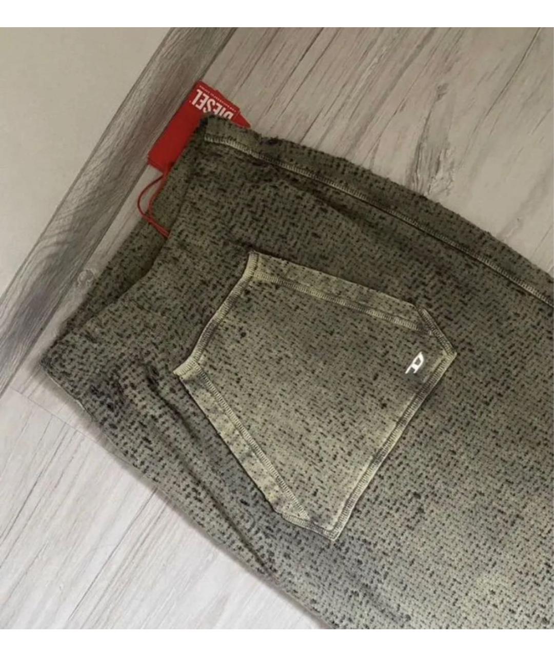 DIESEL Зеленая хлопковая юбка макси, фото 3