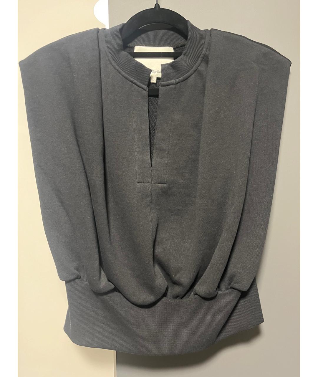 3.1 PHILLIP LIM Черная хлопковая блузы, фото 5