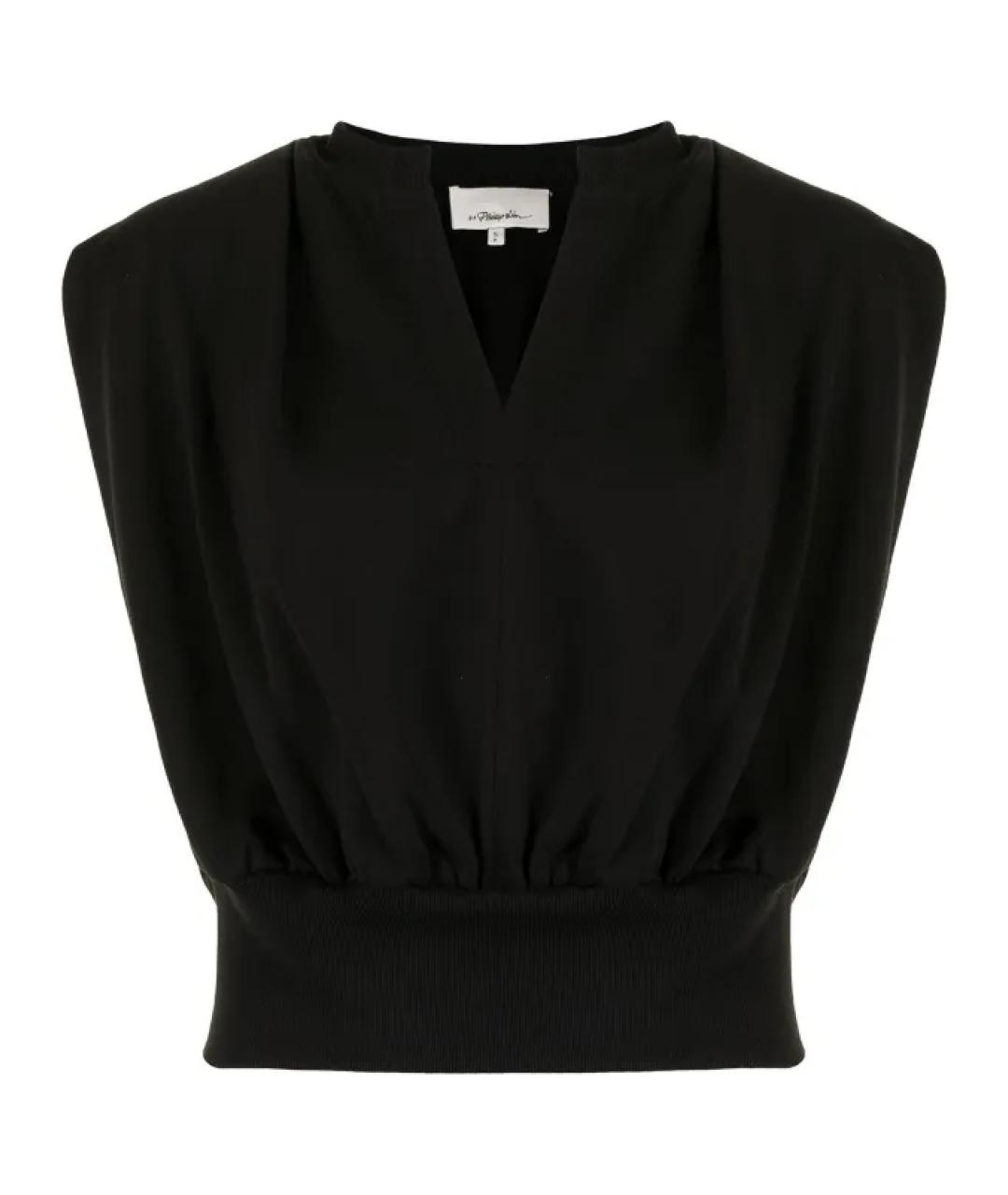 3.1 PHILLIP LIM Черная хлопковая блузы, фото 1