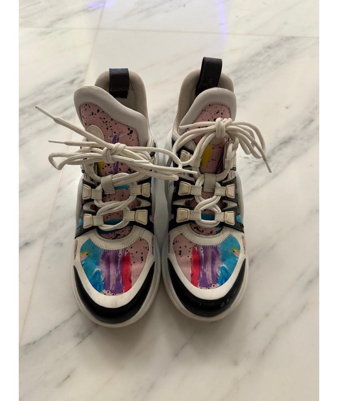 LOUIS VUITTON Мульти кожаные кроссовки, фото 2