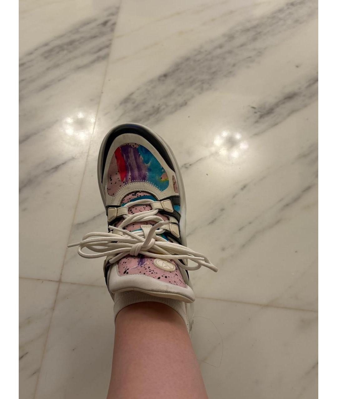 LOUIS VUITTON Мульти кожаные кроссовки, фото 3