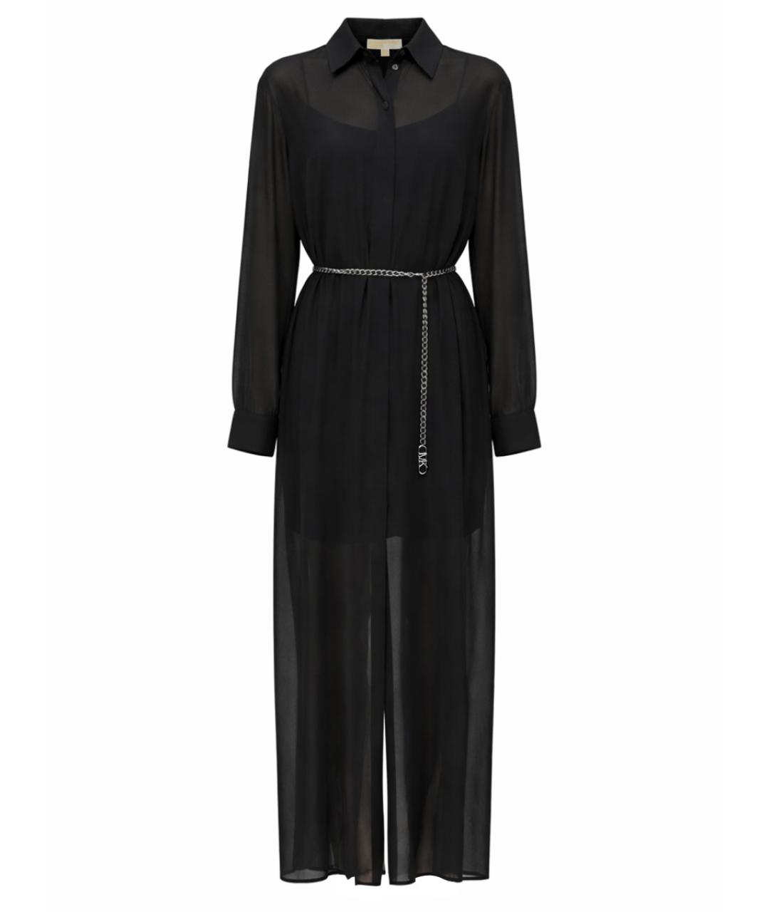 MICHAEL KORS Черное полиэстеровое повседневное платье, фото 1