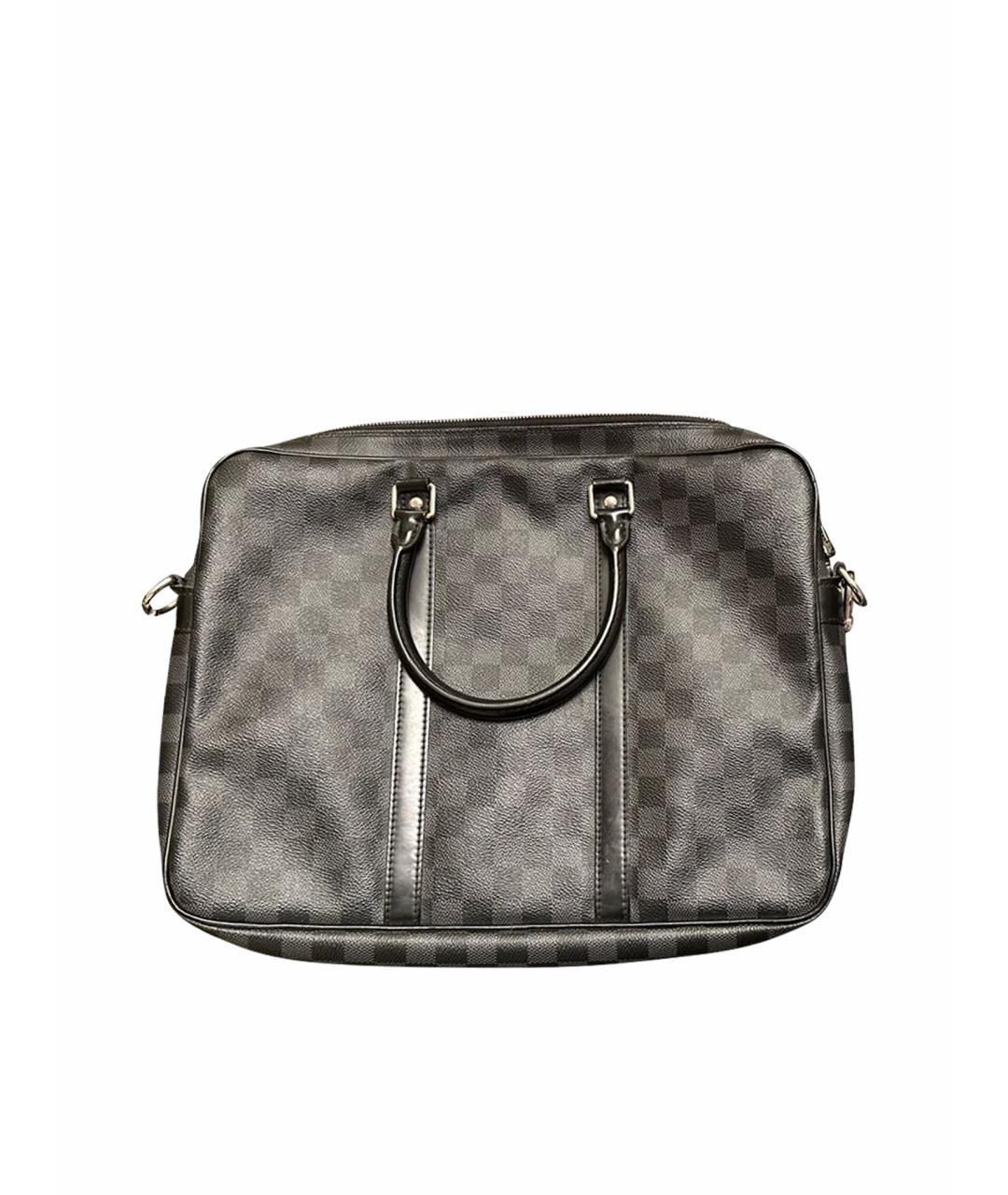 LOUIS VUITTON Антрацитовый портфель, фото 1