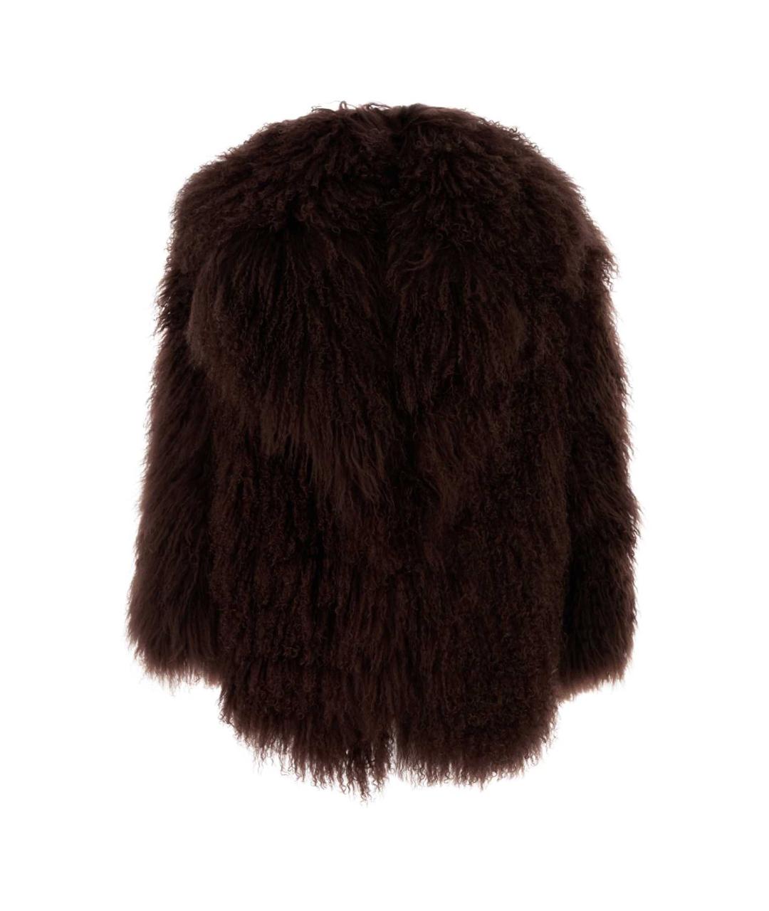 SANTORO Коричневая меховая шуба, фото 1