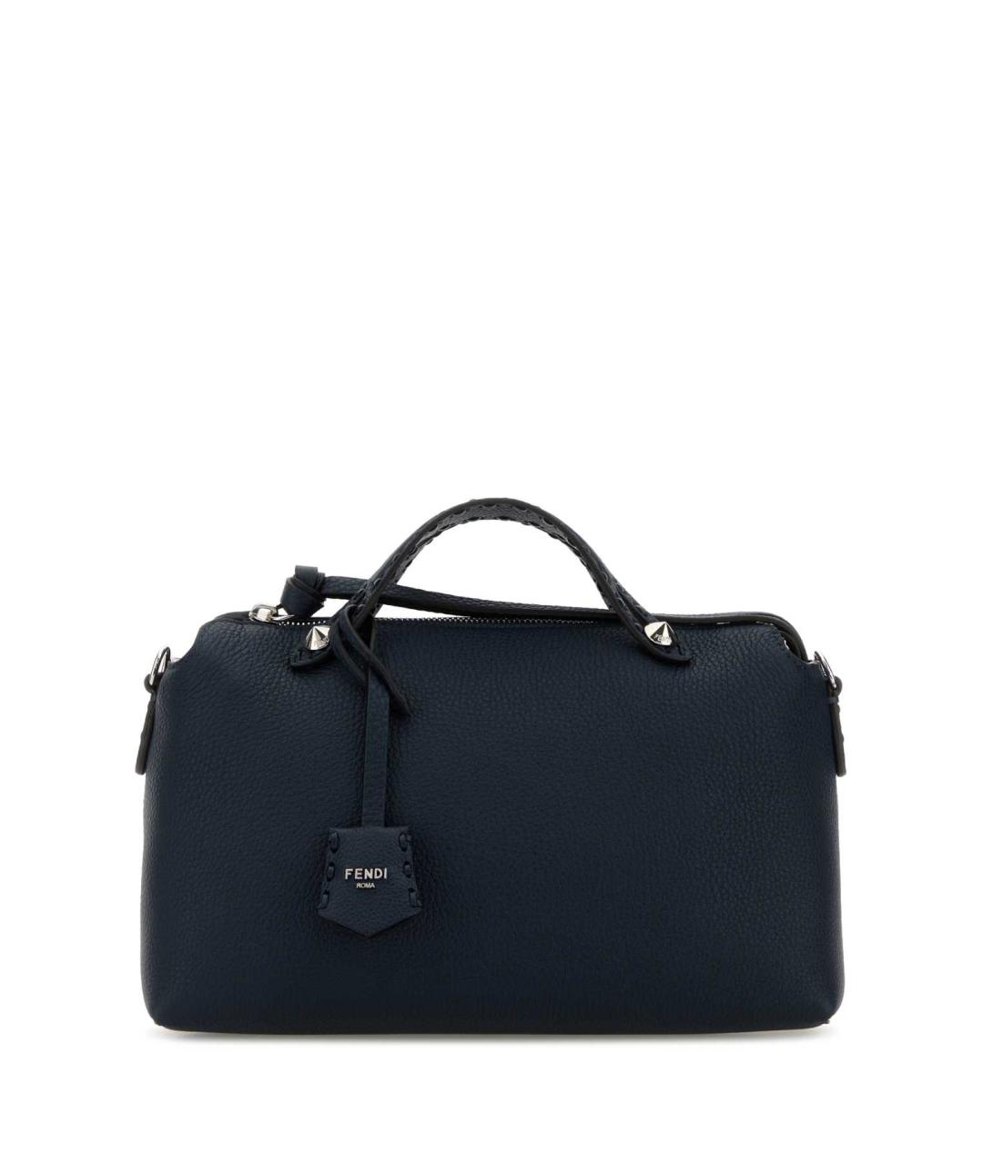 FENDI Темно-синяя кожаная сумка через плечо, фото 1