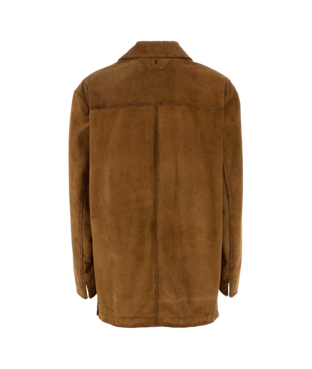 SANTORO Коричневая кожаная куртка, фото 2