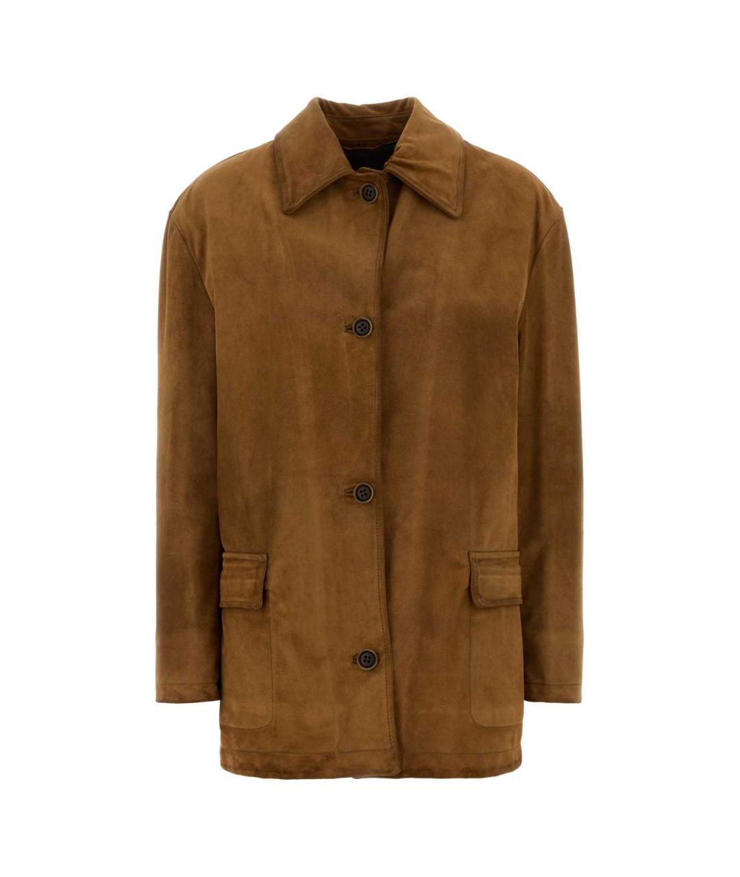 SANTORO Коричневая кожаная куртка, фото 1