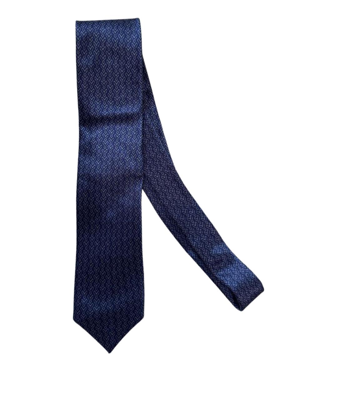 LANVIN Синий шелковый галстук, фото 1