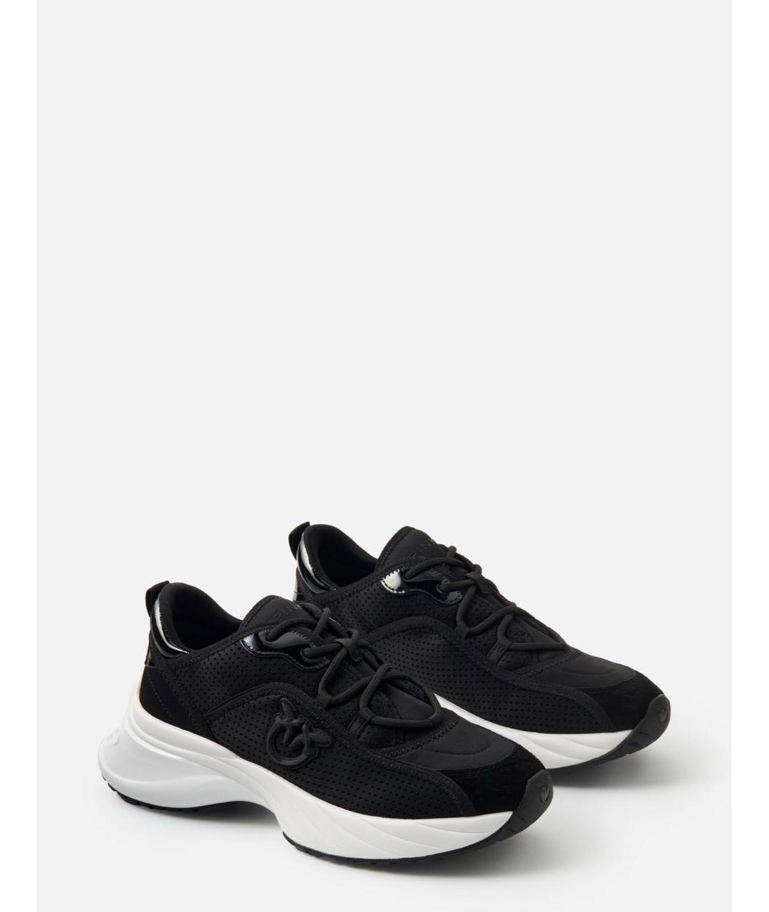 PINKO Черные текстильные кроссовки, фото 2