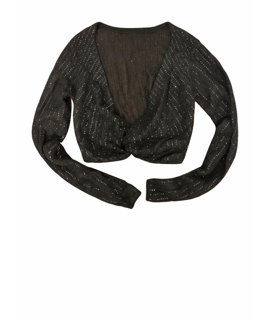 PATRIZIA PEPE Черный шерстяной джемпер / свитер, фото 1