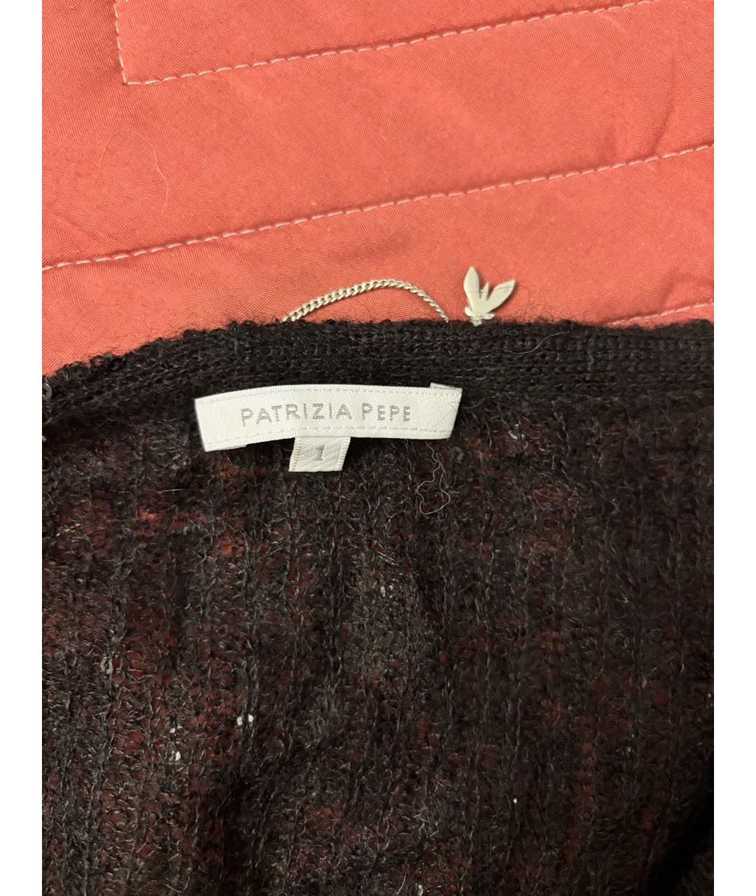 PATRIZIA PEPE Черный шерстяной джемпер / свитер, фото 3