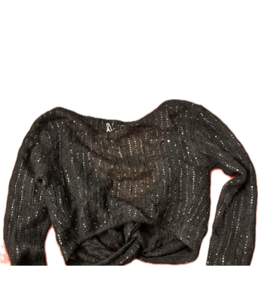 PATRIZIA PEPE Черный шерстяной джемпер / свитер, фото 2