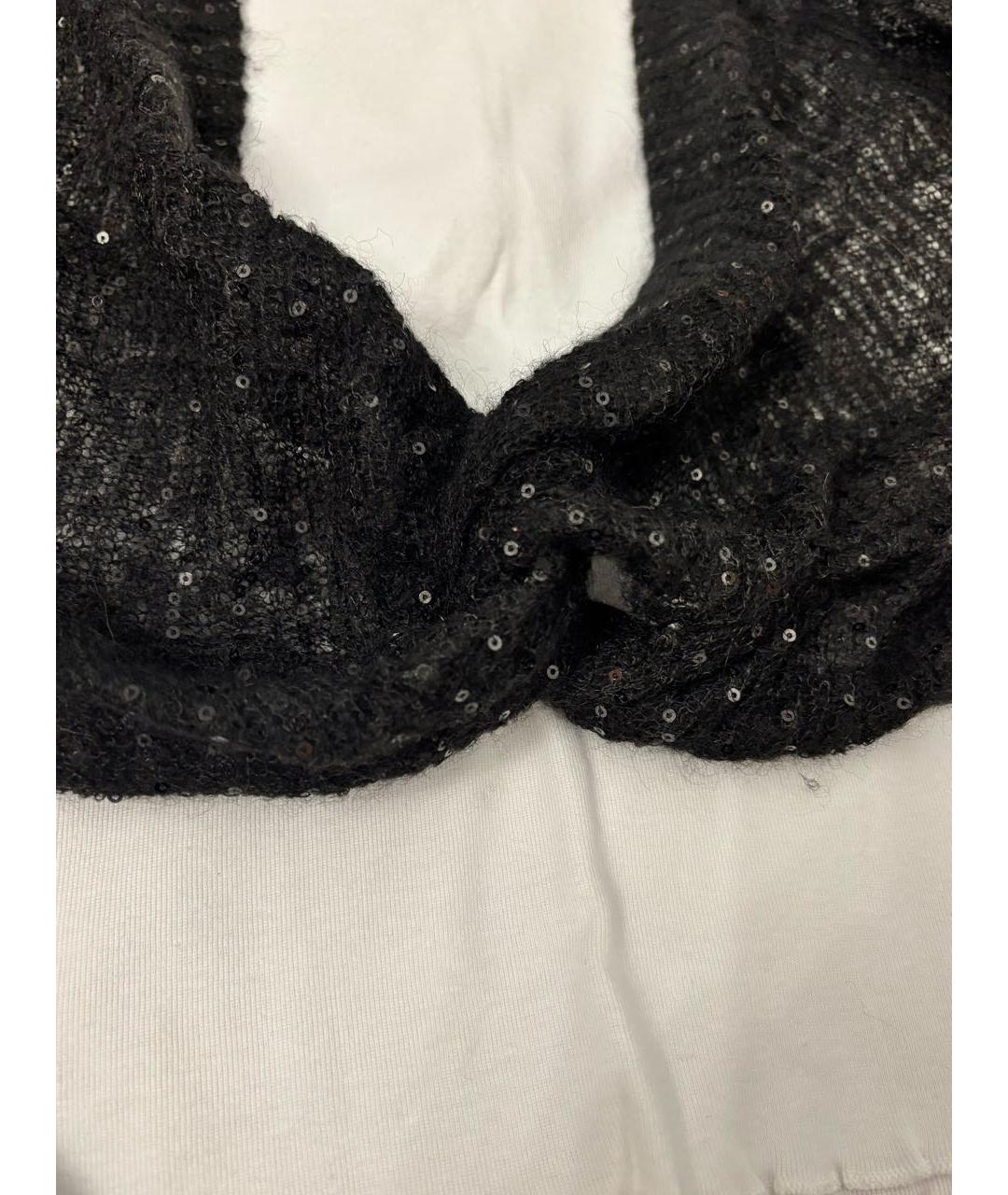PATRIZIA PEPE Черный шерстяной джемпер / свитер, фото 6