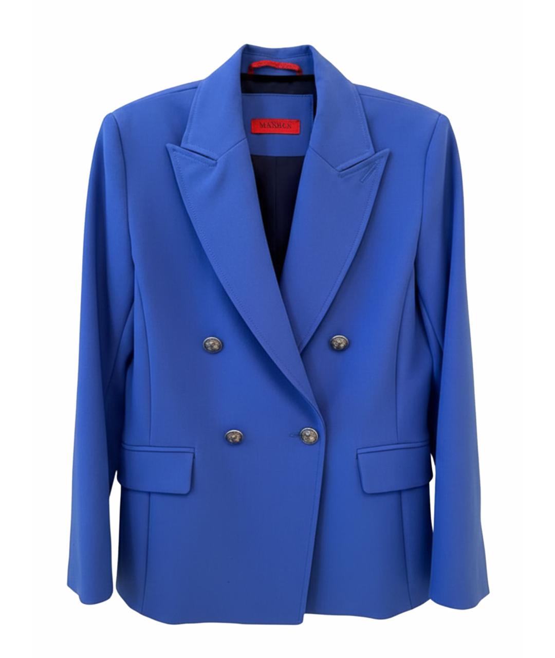 MAX&CO Синий полиэстеровый жакет/пиджак, фото 1