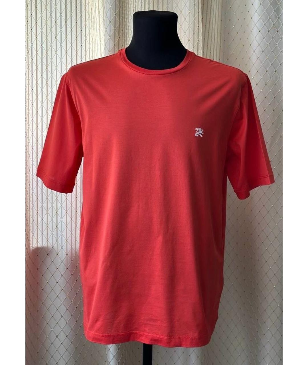 ZILLI Красная хлопковая футболка, фото 3