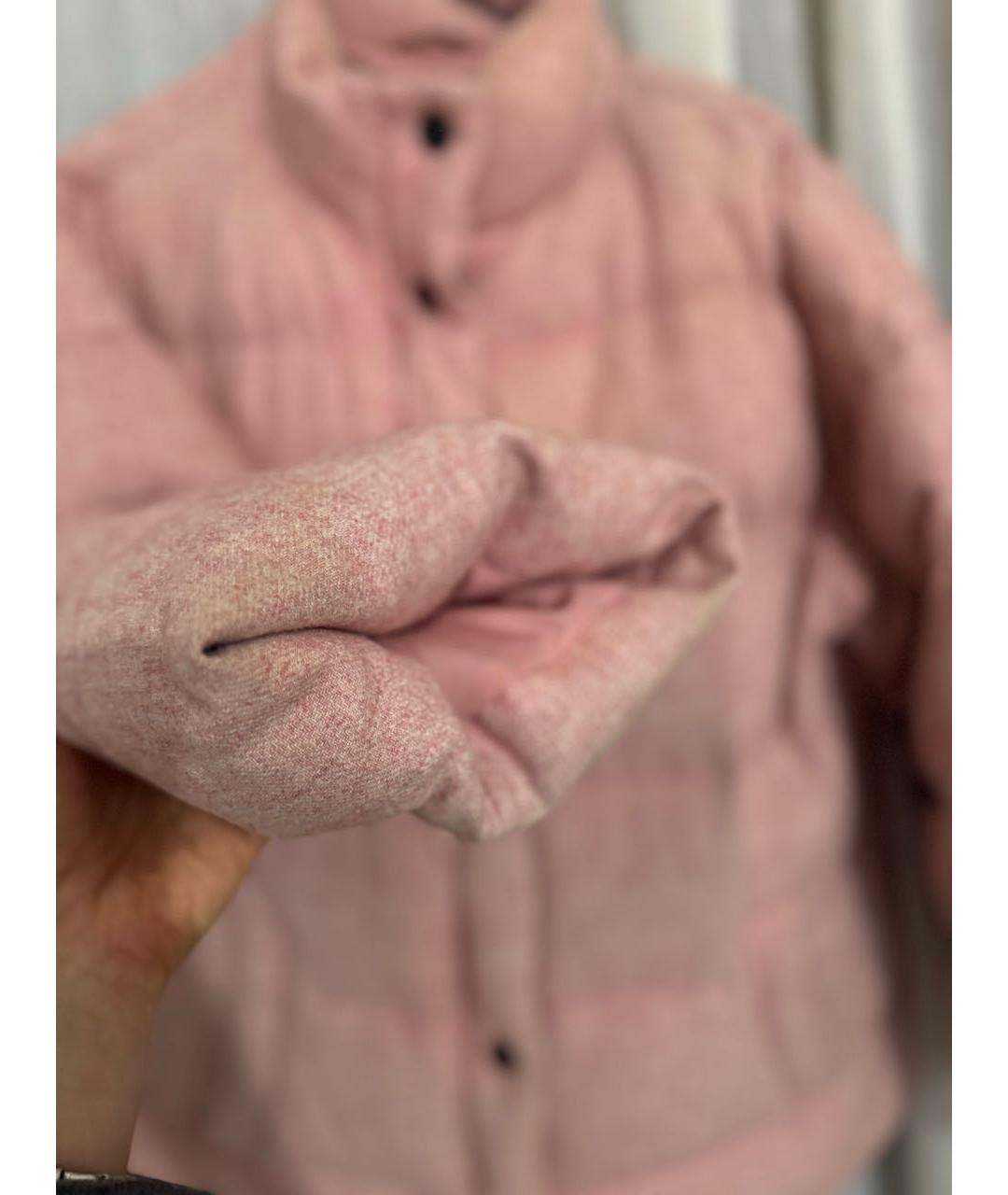 12 STOREEZ Розовый шерстяной пуховик, фото 5