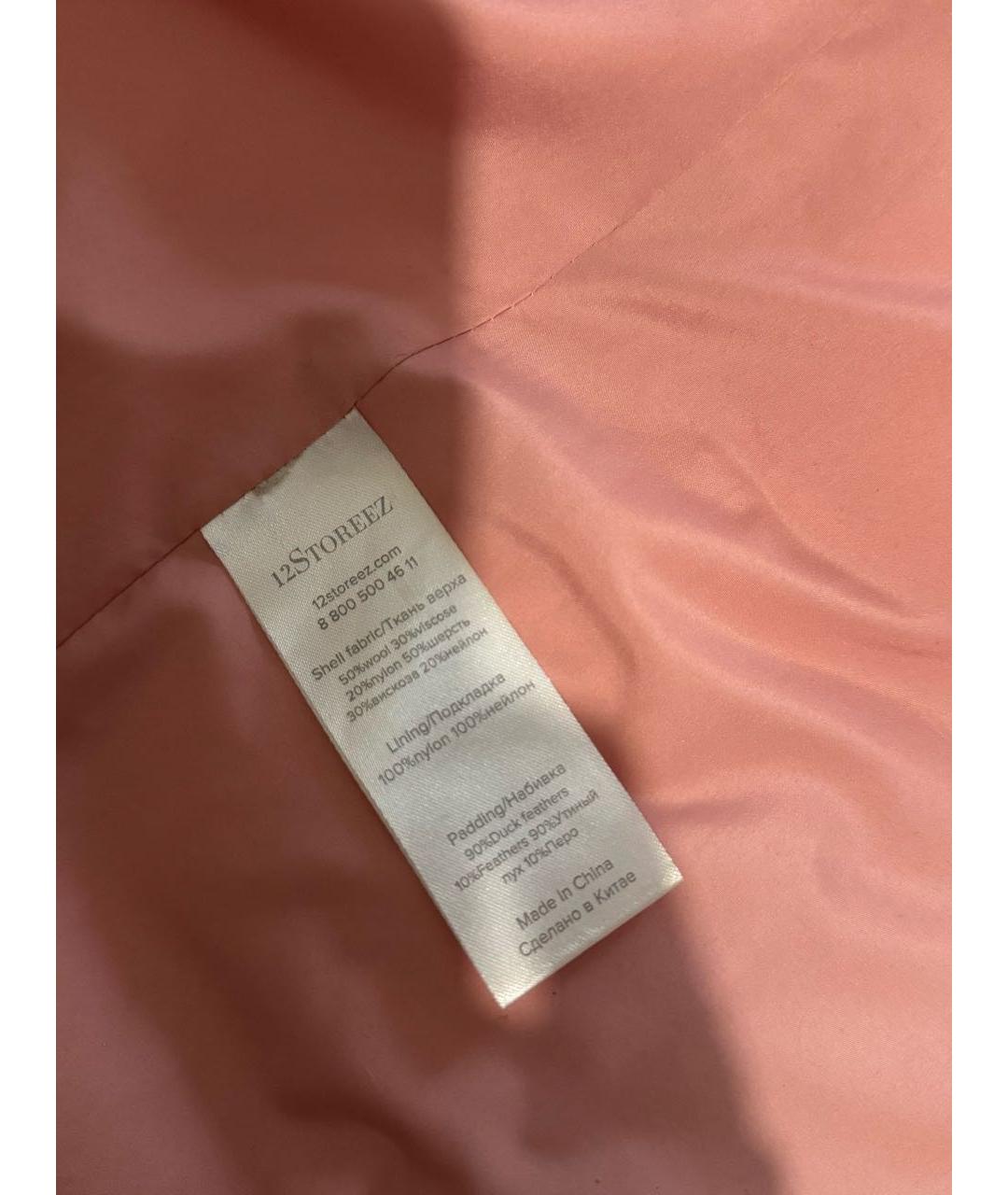 12 STOREEZ Розовый шерстяной пуховик, фото 6