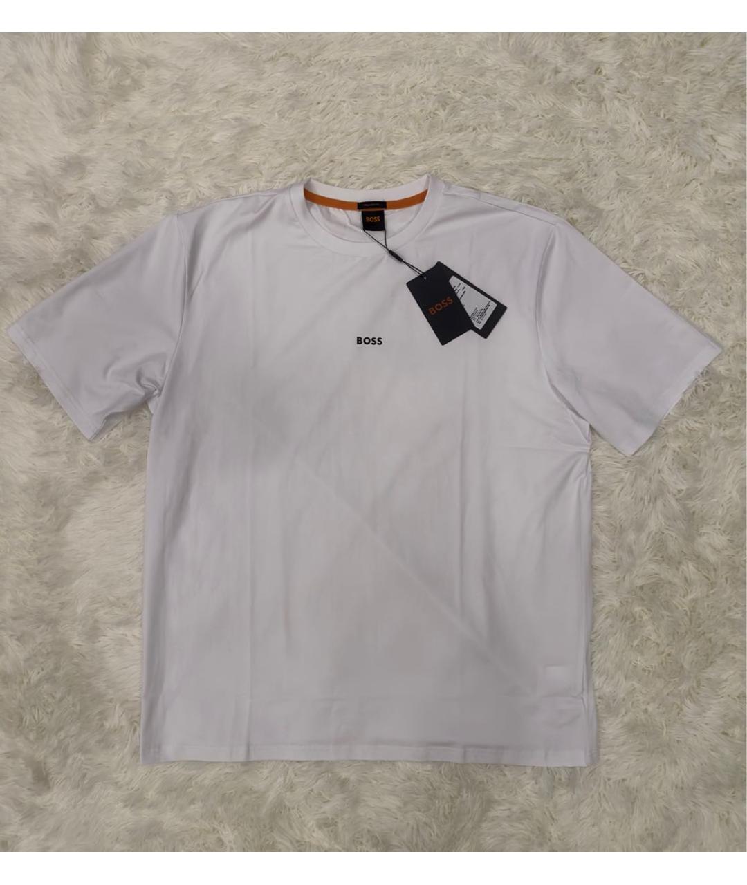 HUGO BOSS Белая хлопковая футболка, фото 3