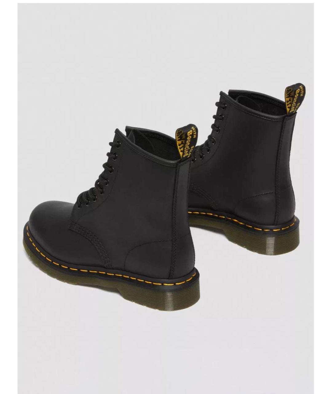 DR. MARTENS Черные кожаные ботинки, фото 7
